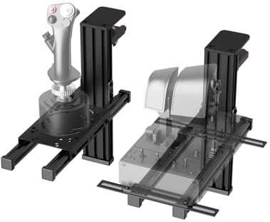 2 Pack Hotas Desk Mount For Flight Sim Joystick Compatible with Logitech X56/X52/X52 Pro, Thrustmaster Hotas Warthog/ T.16000M/ T-Flight Hotas 4/X/ SimTask Farmstick/ Sol-R2, Winwing, VPC, VKB Hotas