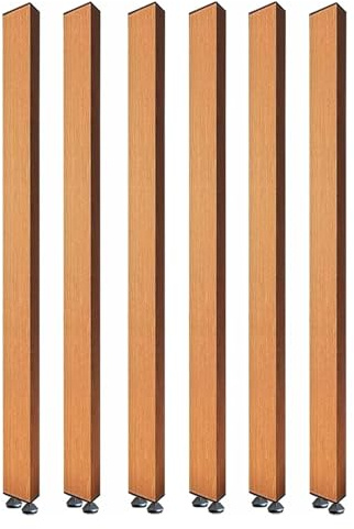 Colonna Divisoria, Divisorio a Colonna, Griglia decorativa cava a doghe rettangolari in alluminio dal pavimento al soffitto for corridoio di casa, hotel e ristoranti(6 Pack,155cm/61in/5.08ft)
