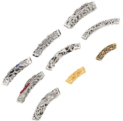 TOPPERFUN 18 Stück Haarschmuck Dreadlocks Perlen Aus Legierung Haarflechtperlen Für Zöpfe Unisex Haar Accessoires Für Partys Und Hochzeiten