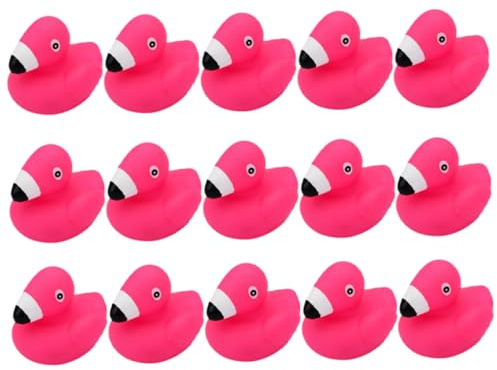 FRCOLOR 15pcs Cartoon Flamingo Animal Bath Toys for Toddlers Baby Water Play Floating Shower Toys Children's Bathtub