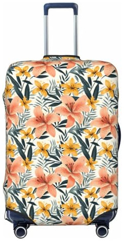 Novastar Housse de protection pour bagages - Motif lys rétro doux pour valise de 45,7 à 53,3 cm