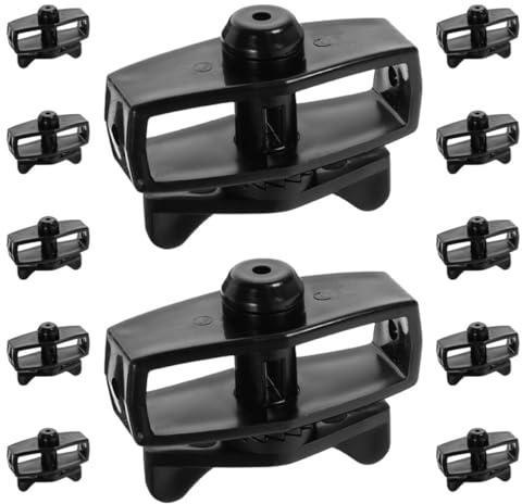 DEARMAMY Lot de 12 Tendeurs de Câble en Métal Noir Tendeur pour Câble Métallique et Fil de Clôture Accessoires Résistants pour Jardin et Clôture Fixation Stable et Solide Usage