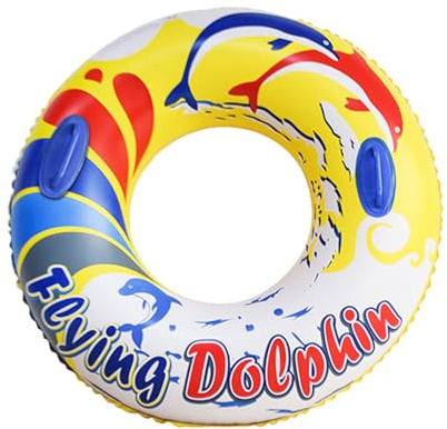 YANPINGJIA Delphin Cartoon Schwimmring Schwimmring Schwimmspielzeug Schwimmschlauch für Kinder/Freund Schwimmkörper Wasserspielzeug Wassersportzubehör Partyspielzeug Babyschläuche für Kleinkinder