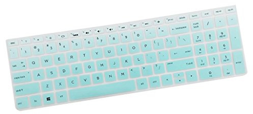 MagiDeal Wasserdicht Tastaturschutz Silikon Abdeckung Schutz Folie Tastaturabdeckung Haut für HP 15,6 Zoll BF Tastatur - Klares Grün