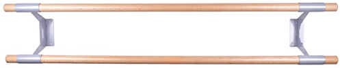 Ballettstange, Set Studio, 2 Stangen aus Holz übereinander, 24 Längen 1,20-5,00m