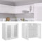 vidaXL Mueble de Cocina Armario Mobiliario Duradero Mesa Trabajo Almacenamiento Cuencos Platos Ollas Alacena Contrachapada Blanco Brillante 60x31x60cm