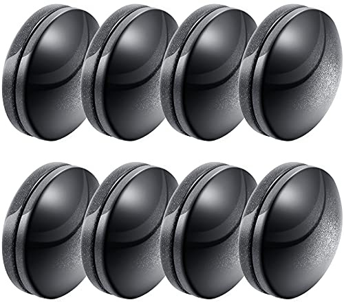 Jetec 16 Pcs Magnetic Curtain Weights No Sew Shower Curtain Magnets Black Plastic Shower Curtains Liner Clips for Light Curtains Tablecloth Liner
