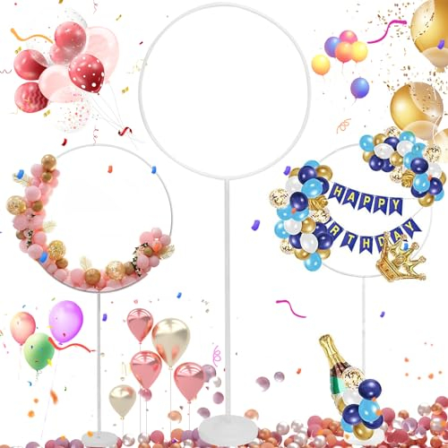 Liekadijiae Bastoncini Palloncino, Supporto per Palloncino Fai Da Te, Set con Arco per Palloncini, per Compleanno Matrimonio Baby Shower Festa Sfondo Decorazione