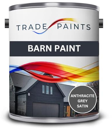 Barn Paint - Anthracite Grey Ral 7016 Satin Finish - 5 Litre…
