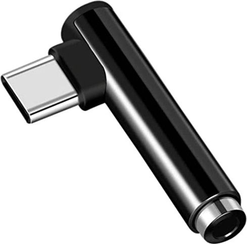 Mini Adaptateur Type C/Jack pour XIAOMI 11 Lite 5G NE Smartphone Audio USB-C Ecouteurs Chargeur Casque (Noir)