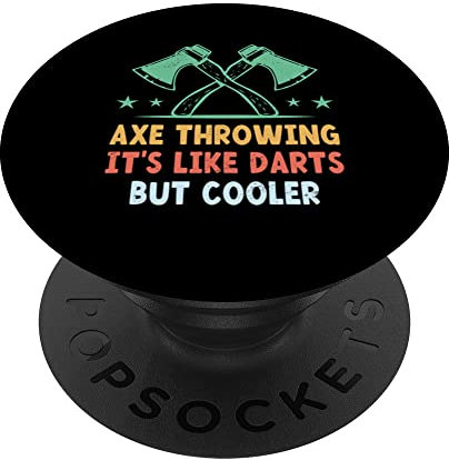 Jeu de lancer de hache – Jeu de fléchettes amusant blague PopSockets PopGrip Interchangeable