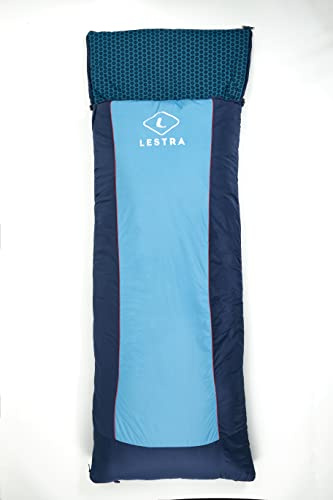 Lestra Outdoor Gavarnie XL Sac de Couchage rectangulaire - T° Confort 09° - T° Limite 04° - Garnissage synthétique - Adulte - 190+30 x 80 cm - 1,9Kg