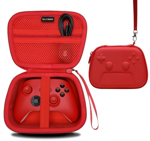 LTGEM Controller Case Compatible with Xbox Core/Xbox Elite Series 2 Core/PlayStation DualSense/GameSir G7 SE/PowerA Gaming Controller, Red