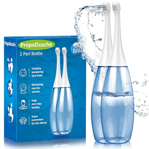 Tragbar Po Dusche Wochenbett Bidet - 2PK 450ml Mobiles Bidet Podusche für Frau,Popodusche Ersetzt Feuchtes Toilettenpapier,Intimdusche für Schwangerschaft,Wochenbett und Reisen,für Kliniktasche Geburt