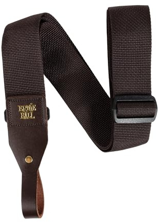 Ernie Ball PolyPro Correa de guitarra acústica - Marrón