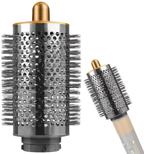 Grande brosse ronde volumisante pour Dyson Airwrap, grande brosse ronde compatible avec Airwrap HS01/HS05, pour tous les types de cheveux (doré)