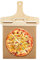 Sliding Pizza Peel Pelle à pizza en bois multifonction, coulissante, parfaitement transmise, avec revêtement antiadhésif et poignée (55 x 55 cm)