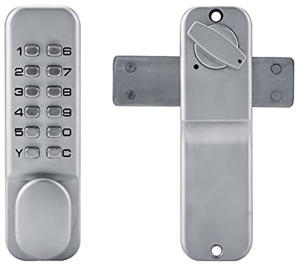 Serrures de Porte Mécaniques, Serrure de Porte D'entrée sans clé en Alliage de Zinc de 1 à 11 Chiffres, Serrure à Code avec Bouton de Porte à Clavier, Serrures de Porte à