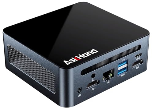 Mini PC AMD Ryzen 7 5700U (8 Core 16 Thread 4.3 GHz) 16GB DDR4 RAM 512GB PCIE 3.0 NVME SSD, Windows11 Pro/Linux/Ubuntu/WiFi 6/BT-5.2/USB*4/USB-C /2*HDMI, 4K@60Hz 3 Screens Simultaneous Output,