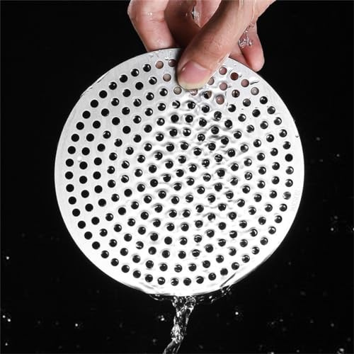 Haarfilter-Abdeckung aus Edelstahl, Dusche Ablauf Filter Abdeckung,Rundes Abfluss haarfänger, Spüle Filter Sieb, für Badezimmer, Dusche, Küchenspüle, Abflusssieb, Lochabdeckung (1 Stück) (11 cm)