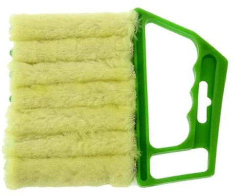 Reinigungstuchbürsten Lamellenvorhang-Reinigungsbürste Lüftungsjalousien Autofenster Nut Shutter Duster Klimaanlage Reinigungswerkzeug / 109(Color:Green,Size:2pcs)