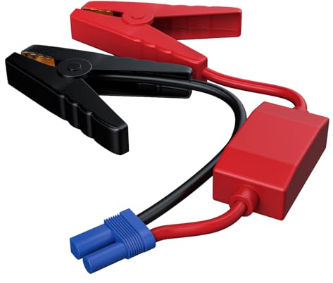 Starthilfekabel, Starthilfekabel mit Klemmen 12V Auto Starthilfe Powerbank EC5 Ersatz Krokodilklemmen, Klemmen für Notfall Portable Auto Starthilfe Powerbank Batterie Booster Kabel