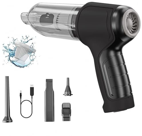 Wireless Handheld Vacuum Cleaner, 12000pa High Power And Usb Charging Vacuum Cleaner Handheld Quickly Inflate And Vacuum Vacuum Cleaner Portable, For Car,Office And Home Cleaning,Black