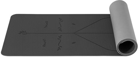 Good Nite Yogamatte Gymnastikmatte TPE 6mm Rutschfest Sportmatte Fitnessmatte Trainingsmatte Pilates Matte Hautfreundlich Phthalatfrei 183x61cm Yoga Pilates Homegym Workout