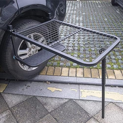 Sweet taize Tragbarer Picknicktisch aus Autoreifen, 50 x 70 cm, klappbarer Campingtisch für den Außenbereich, höhenverstellbar, 20 kg Tragkraft für Wohnmobil-Camping, Abenteuer im Freien
