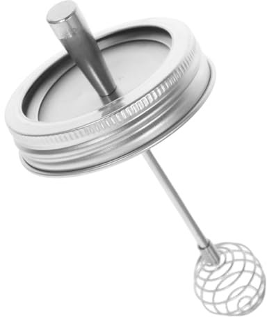 IMIKEYA Honey Dipper Lid for Regular Mouth Jars Stainless Steel Honey Stirrer Cover
