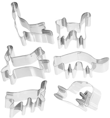 IMIKEYA DIY Cookie Baking Tool Stainless Steel Cookie Cutters Cat Shape Molds for Festive Decor