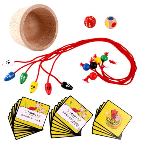 TOYANDONA Wooden Mouse Catching Board Game for Educational Desktop Game Interactive Cat and Mouse Logic for Boys and Material Birthday