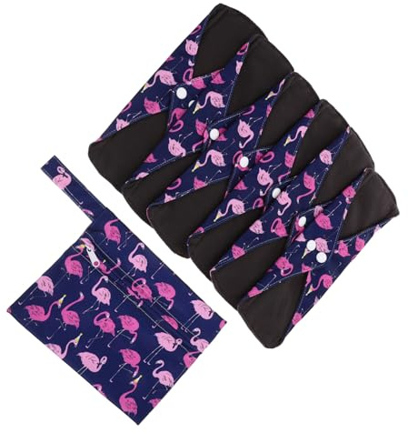 WOFASHPURET Waschbare Haushalts-hygiene-pads mit Aufbewahrungstasche Hautfreundliche Wiederverwendbare Monatsbinden für Damen Unterwegs Leicht Bequem Sicher und Praktisch