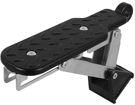 FELTECHELECTR Marchepied de Porte Voiture Alliage Aluminium Pédale Robuste pour Accès Toit Camion et Suv Installation Facile et Plateforme Antidérapante Sécurisée