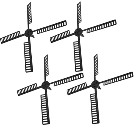 ORFOFE 4 pièces Pales de Moulin à Vent Plastique Résistant et Étanche Accessoires pour Moulin à Vent Solaire de Jardin Lot de Grandes Pales Décoratives Durables et Colorées