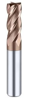 1 Stück Hartmetall-Radius-Schaftfräser for Aluminium-CNC-Fräsen, geeignet for Metallbearbeitung, insbesondere Wolframstahl(4FHRC55,D16x16Dx60x150L)