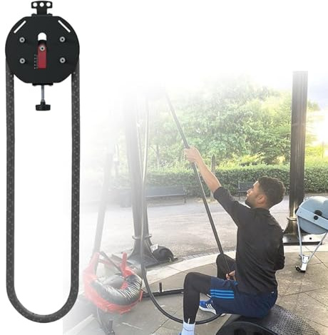 JHOMHF Sistema De Polea De Cable Portátil Entrenador De Cuerda Sin Fin Profesional con Resistencia Ajustable For Entrenamiento De Cuerpo Completo Agarre De Brazos Espalda Coordinación(Red)