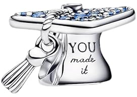 Vegaine 2026 Diplôme Charms et Perles pour Femme Pendenti Compatible avec les Bracelets et Colliers,Cadeau de la Fête des Happy Graduation
