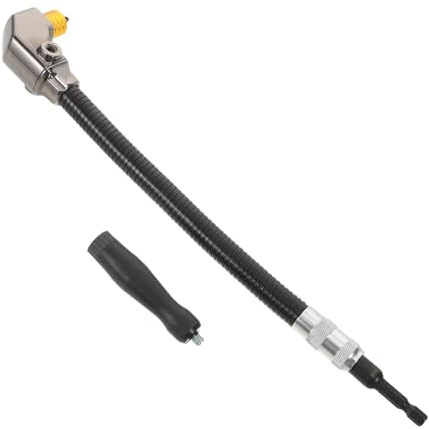 Ciieeo Right Angle Drill Bit Holder Adapter 90 Degree Corner Drill Chuck Extension with Hex Shank