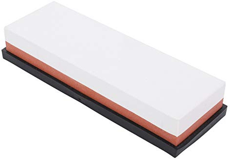 Haofy Mola Pietra per Affilare Precisa Pietra Ad Olio con Base Antiscivolo Grana 1000 + Grana 3000 Design a Doppio Lato per Proprietari di Cucine Domestiche Materiale in Corindone Bianco