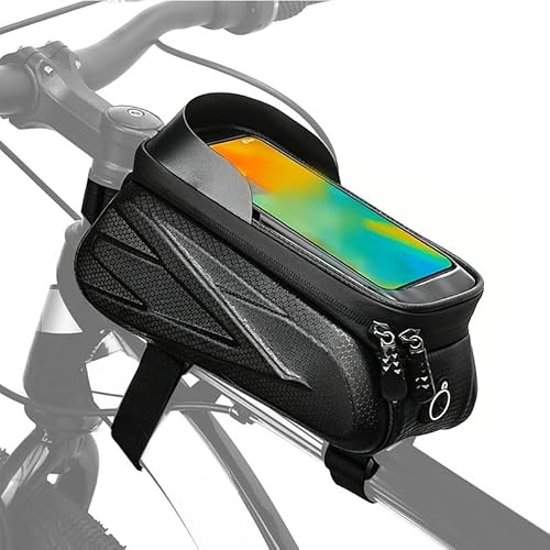 LOUCNAY Bolsa para Cuadro de Bicicleta para Orbea Carpe 40 2019 2023, Soporte Móvil de Manillar Bici, Bolsa Ciclismo de Tubo Superior con Pantalla Táctil