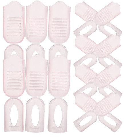 LIFKICH UV Gel Ablöseclips, 20 Stück Nagellackentferner Clips aus Kunststoff mit verstellbaren Clips zum Entfernen von Maniküre Gellack, für Zuhause und Salon, Rosa