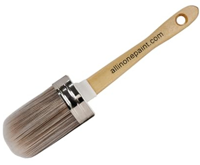 Heirloom Traditions Syntec Fiber Medium Oval, Tapered Paint Brush for All-in-ONE Paint