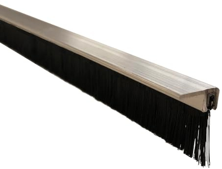 HOMEWELL - Plinthe en applique à brosse à 90° dessous de porte 15+30mm - Lg 1 m