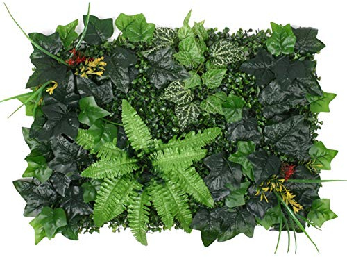 Artificial Hedges Panels Garden Privacy Screening, Premium Artificial Privacy & Protective Screens - Faux Plant Wall Backdrop for Home Garden Backyard Wedding Decoration, 60×40cm (B)