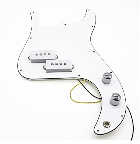 Weiß P Bass Vorgedrünneter Pickguard Für Präzisionsbassgitarre 3-Ply Pb. Basszubehör Teile Pickguard Pickups
