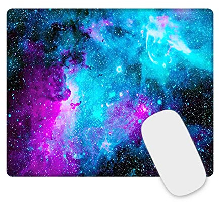 Mauspad Gaming Mousepad with Designs Stitched Edges 26 x 21 x 0.3 cm for PC, Laptop, Home Office (7539)