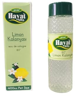 HAYAT Limon Cologne- (1 Stück) Eau de Cologne, Duftwasser, Cologne, Kolonya, Limon,Duft, Refreshed, 400ml