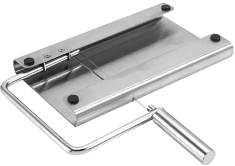 Cyrank Cheese Slicer, Cheese Wire Cutter Stainless Steel for Hard and Semi Hard Butter Sausage for Clear Cuts, 6 Cheese Cutter Wires Included