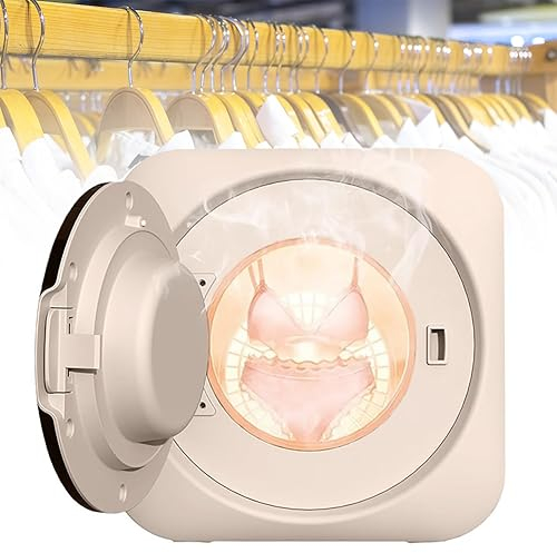 HLGKBY Mini Lavadora y Secadora de 170 W, Lavadora y Secadora Completamente automática de 3,5 L, Secadora compacta de bajo Ruido para apartamento, hogar, Dormitorio para Colgar en la Pared Desktop